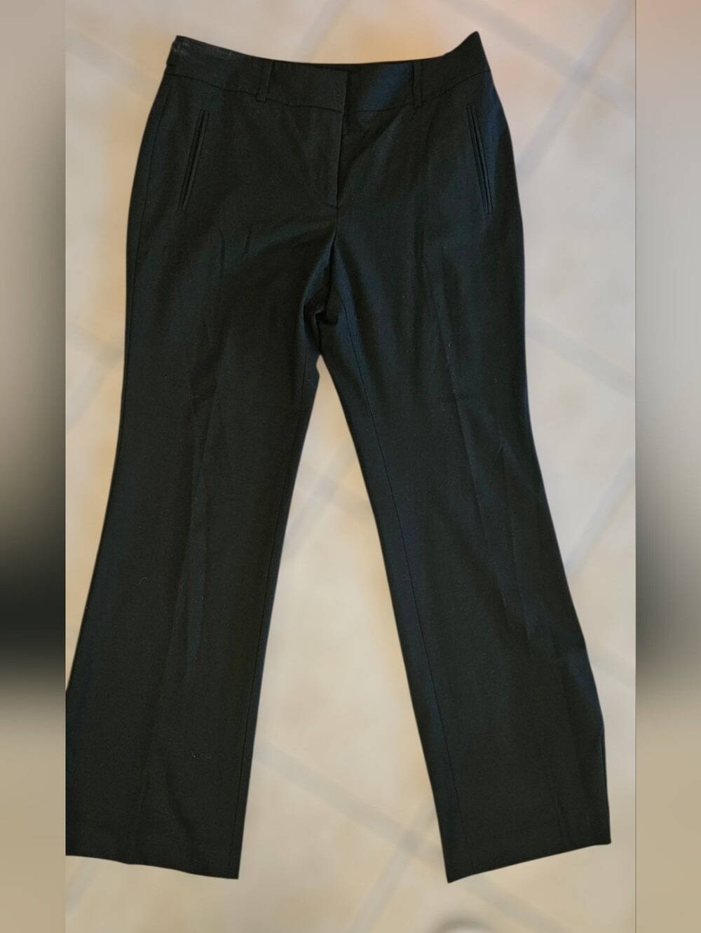LOFT Black Straight-Leg Dress Pants